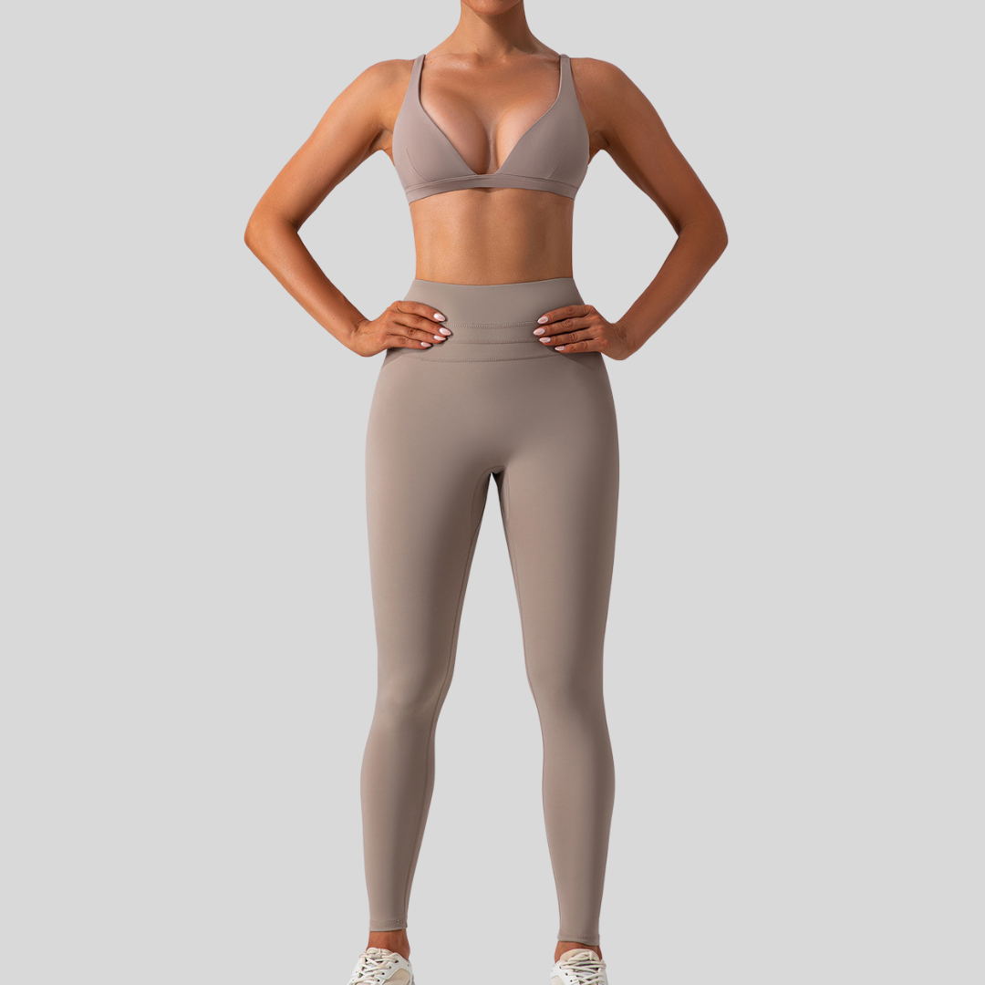 Tia Leggings Set | Gray