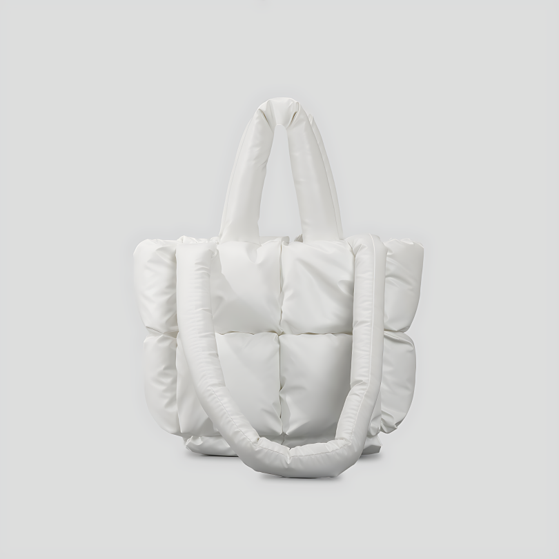 Mini Kaos Shopper Bag - White