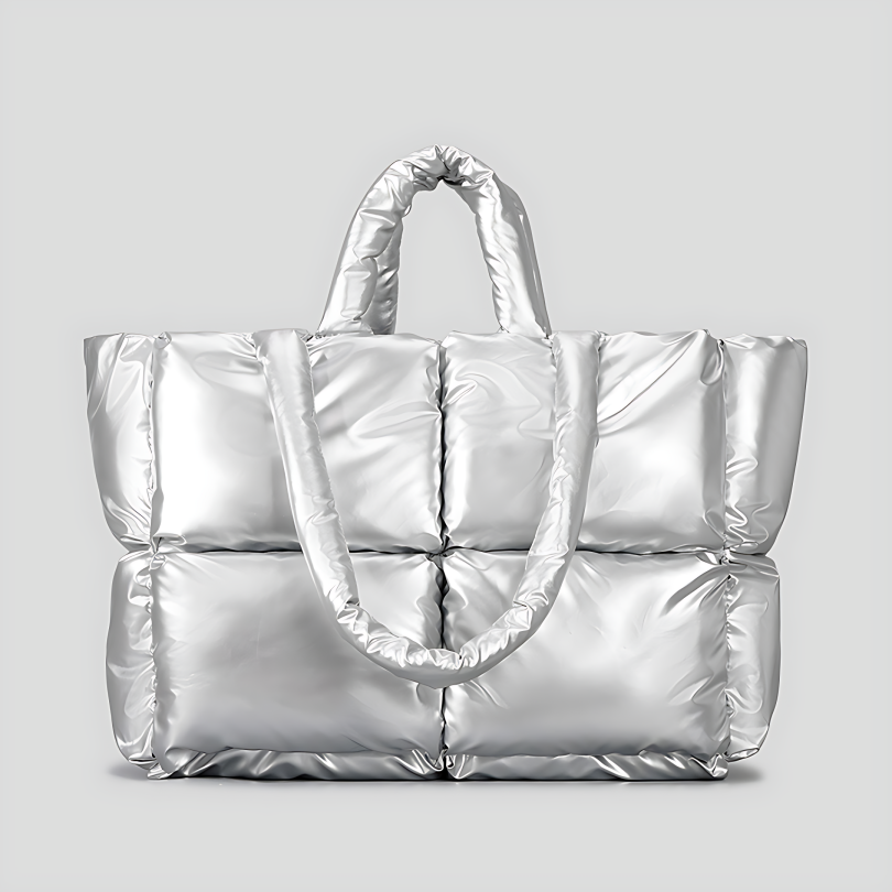 Large Kaos Shopper Bag - Silver