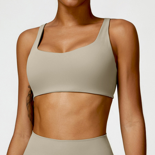 Iris Sports Bra | Camel Brown